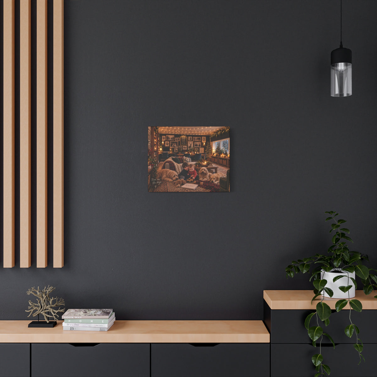Cozy Christmas Family Canvas - 'These are the days' Holiday Wall Art