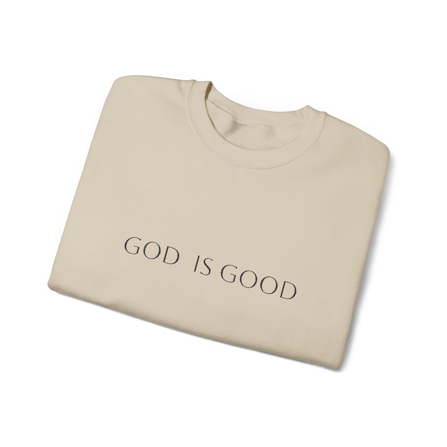God is Good Embroidered Crewneck Sweatshirt - 3 Colors!