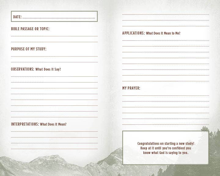 My Bible Study Tracker – Scripture Reflection Journal