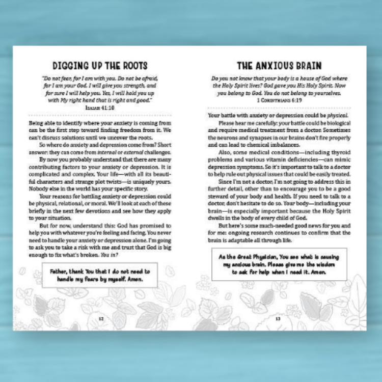 Devotions & Prayers for Managing Anxiety & Depression – Teen Girls