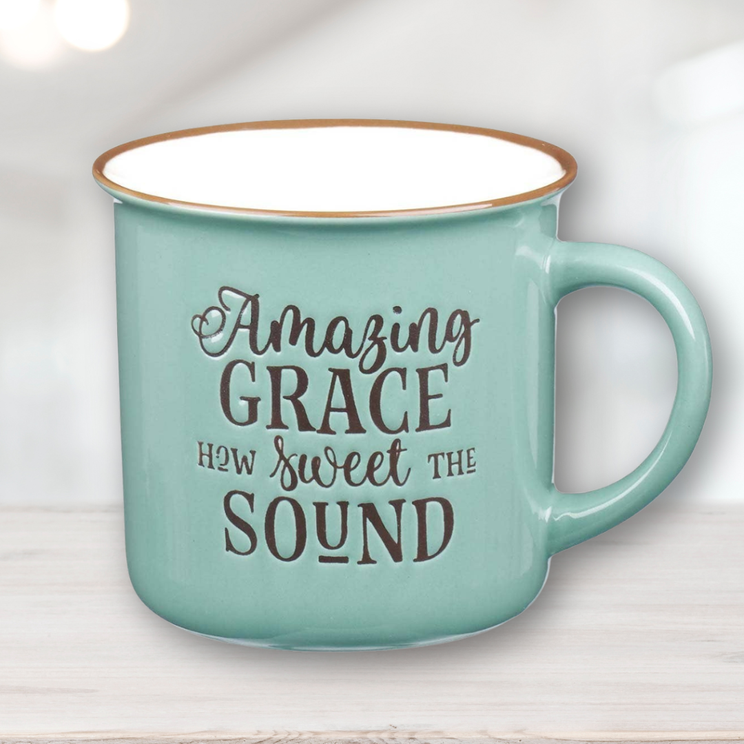 Amazing Grace Ceramic Coffee Mug – 13 oz