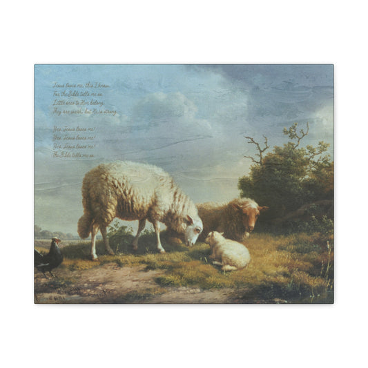 Jesus Loves Me Unframed Canvas Wall Art