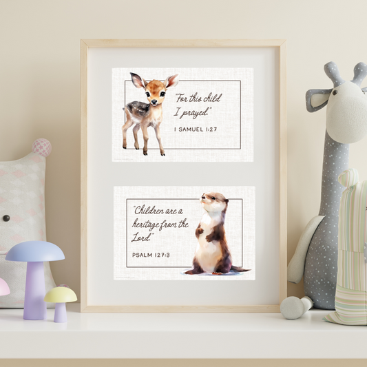 Scripture Cards for Baby’s Room – Printable Set - FREEBIE!