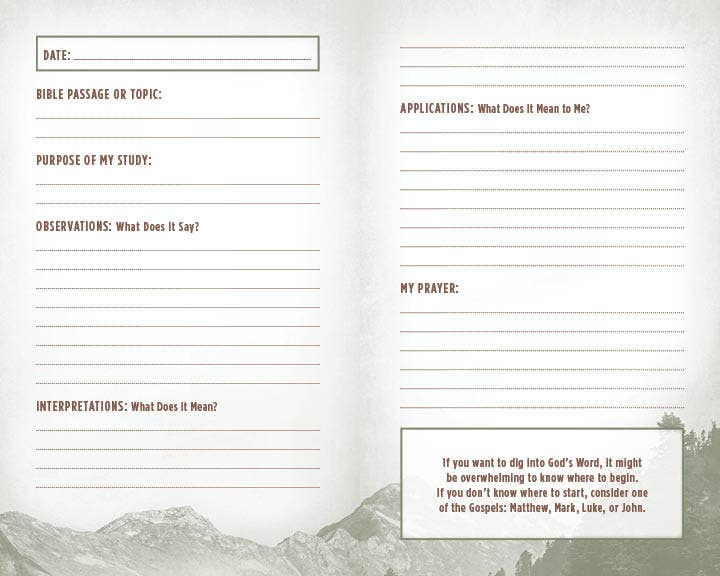 My Bible Study Tracker – Scripture Reflection Journal