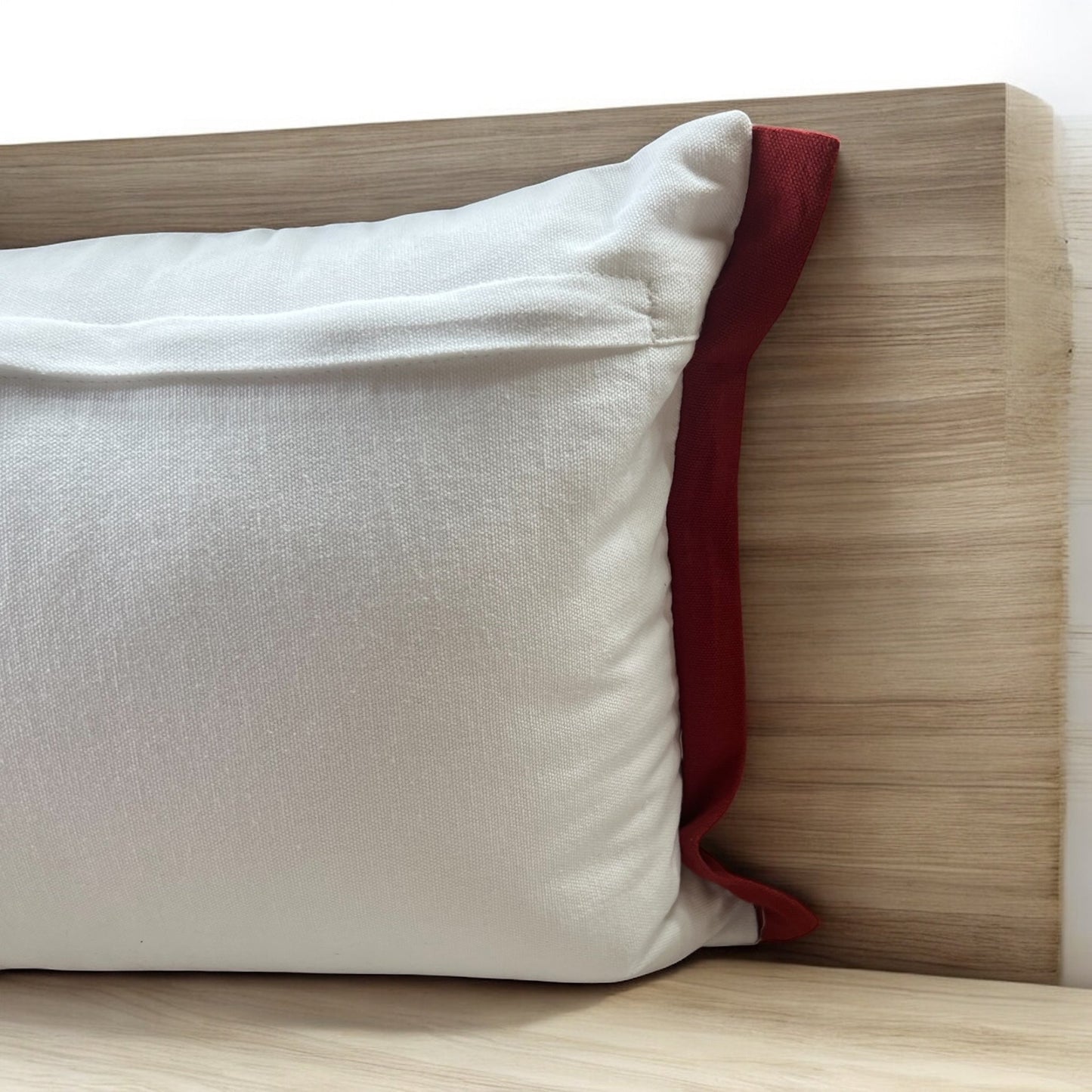 Merry Christmas Embroidered and Applique Tree with Jute Embellishments Throw Pillow