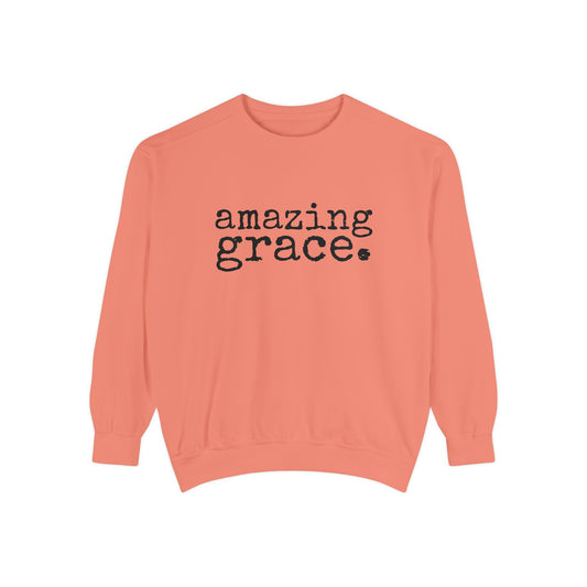 Amazing Grace Unisex Garment-Dyed Comfort Colors Sweatshirt