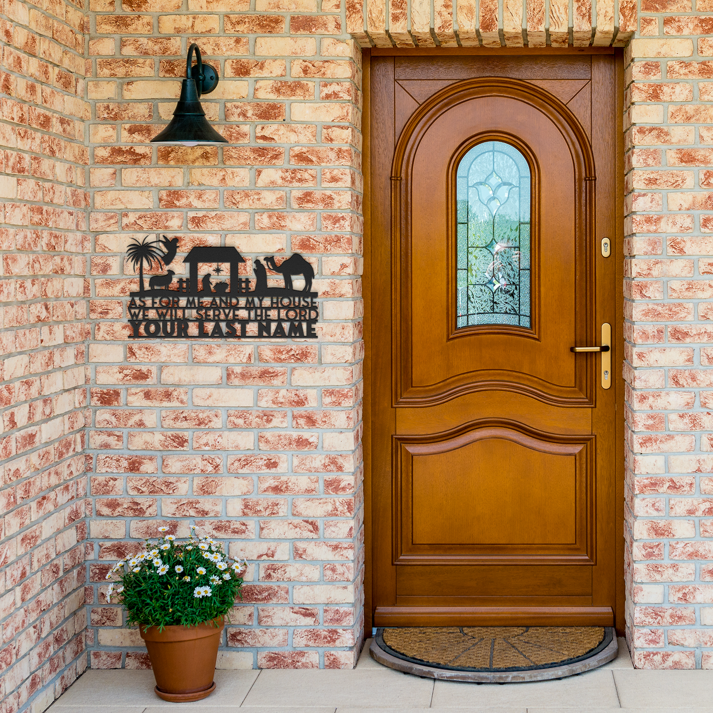 Custom_As_for_Me_Sign_Black_Brick_Entrance_Mockup.png