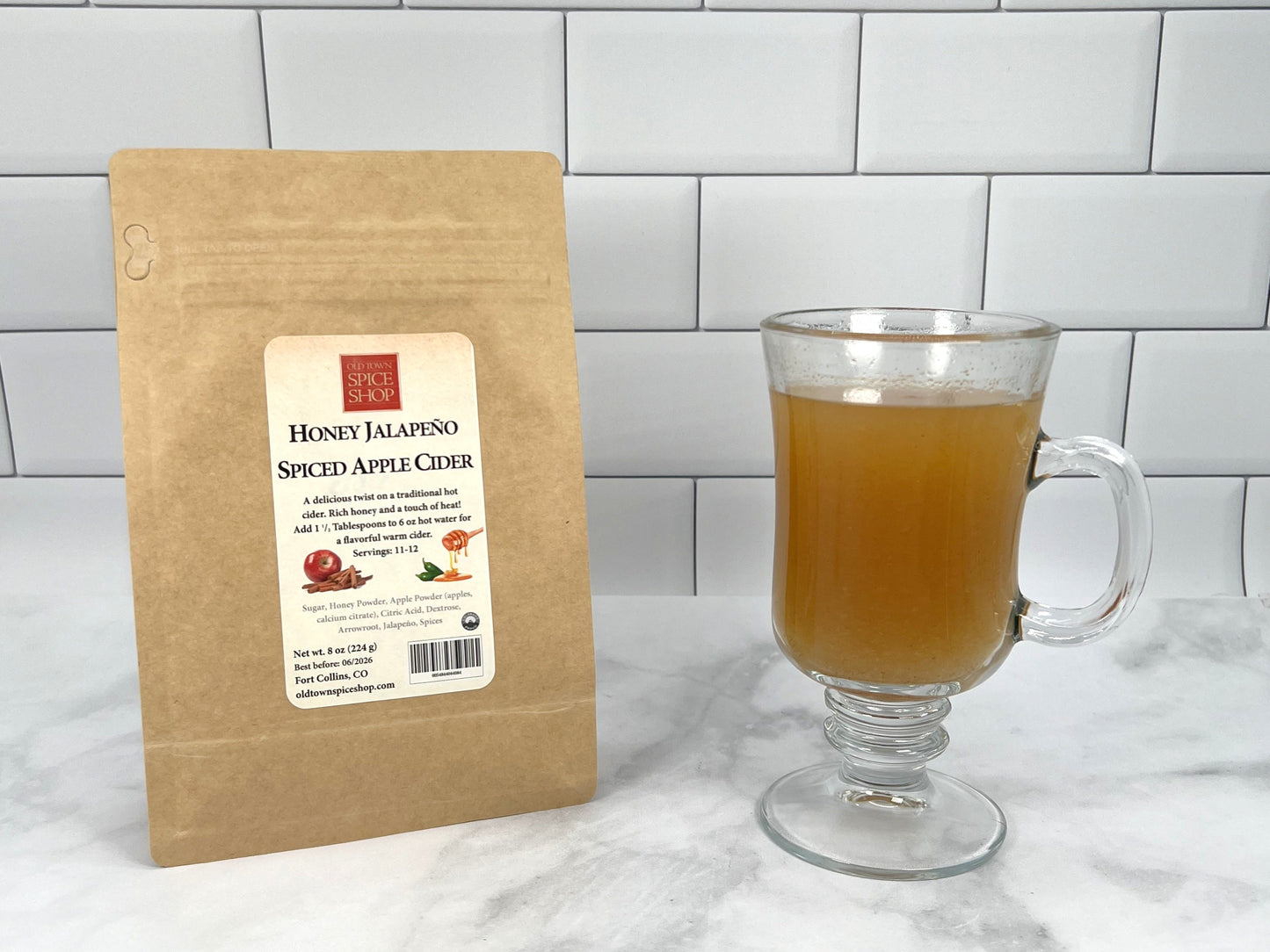 Honey Jalapeño Spiced Apple Cider | Sweet & Spicy Drink Mix - 8 oz