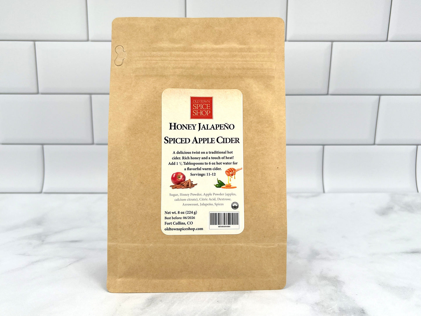 Honey Jalapeño Spiced Apple Cider | Sweet & Spicy Drink Mix - 8 oz