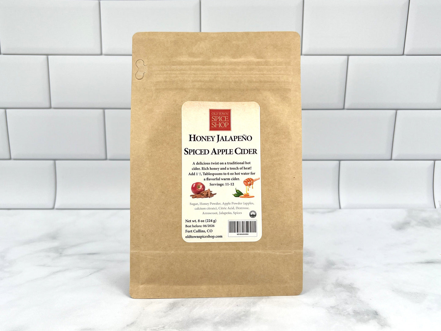 Honey Jalapeño Spiced Apple Cider | Sweet & Spicy Drink Mix - 8 oz
