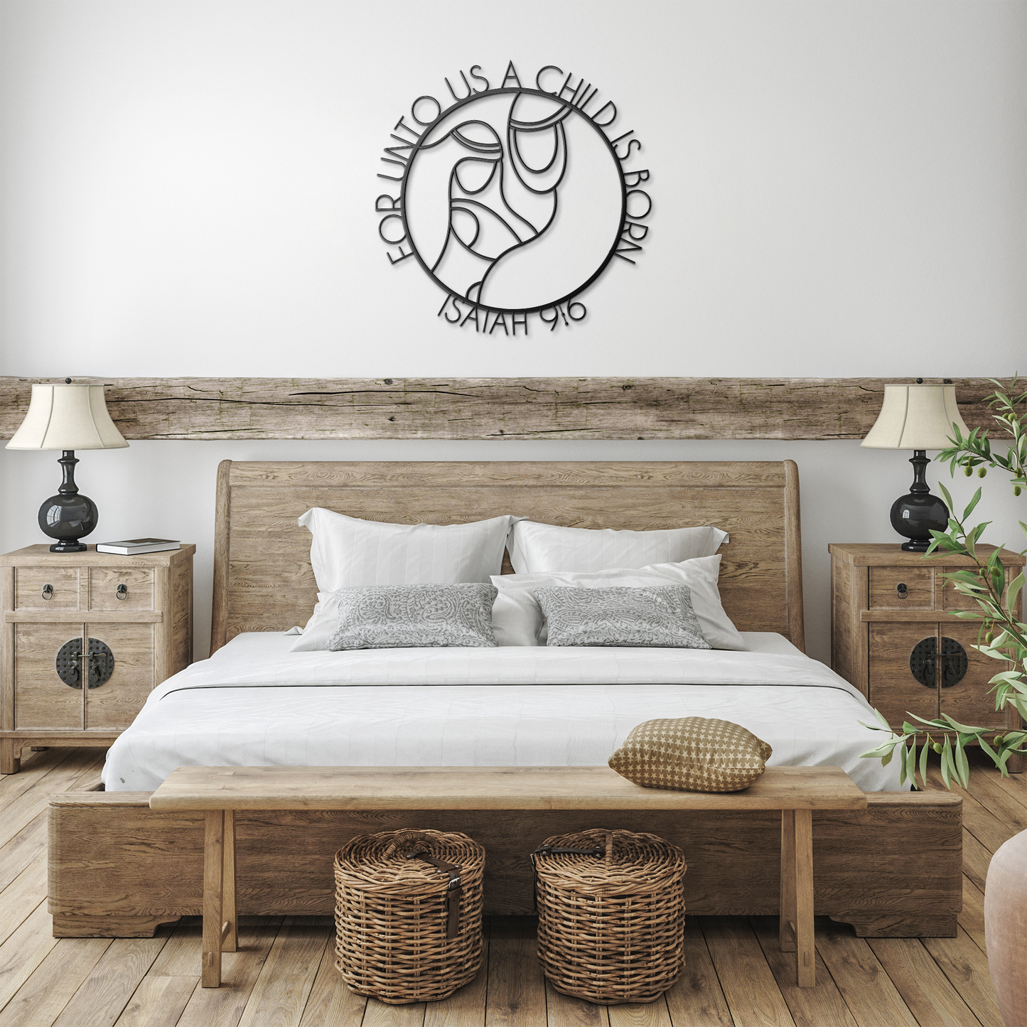 Isaiah_96_Christmas_Metal_Wall_Hanging_Black_Farmhouse_Bedroom_Mockup.png