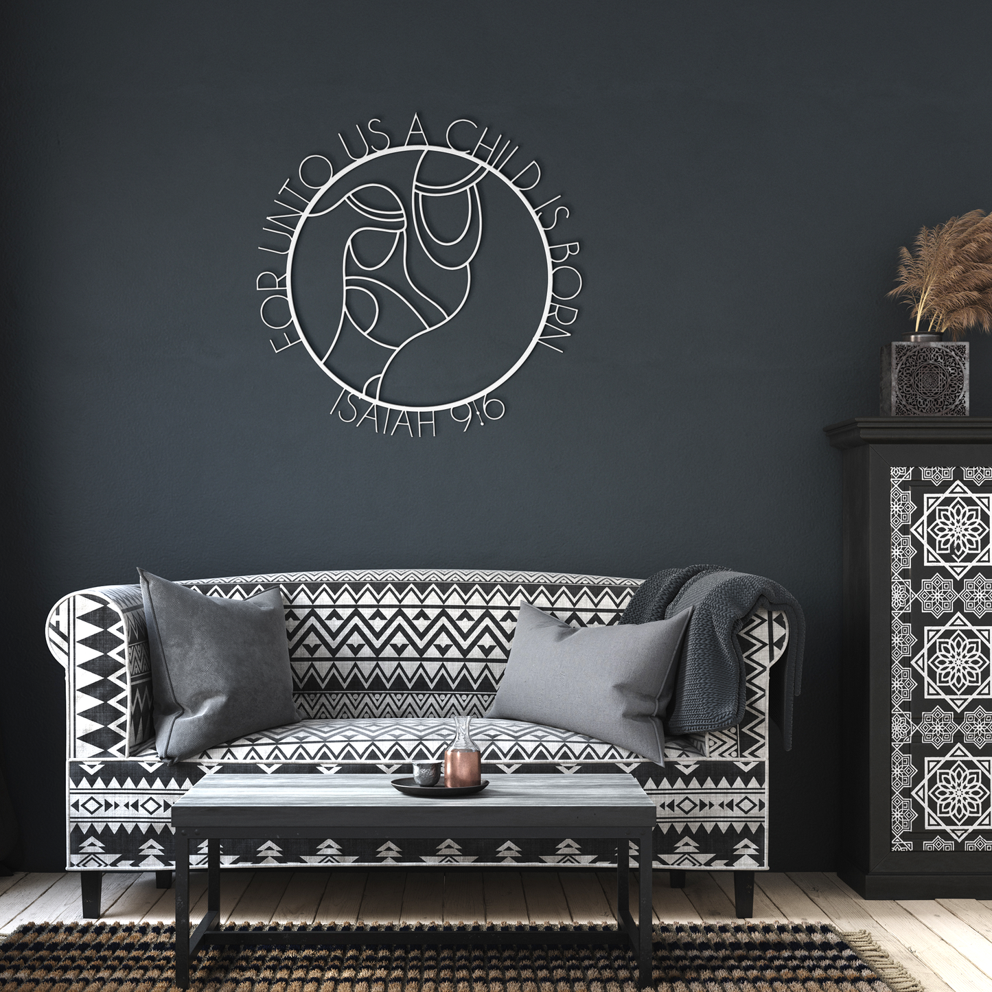 Isaiah_96_Christmas_Metal_Wall_Hanging_White_Dark_Living_Room_Mockup.png