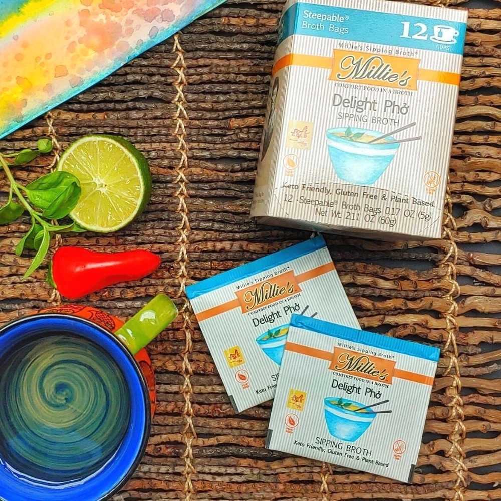 Millie’s Delight Pho Sipping Broth – 2 Box Pack (24 Servings)