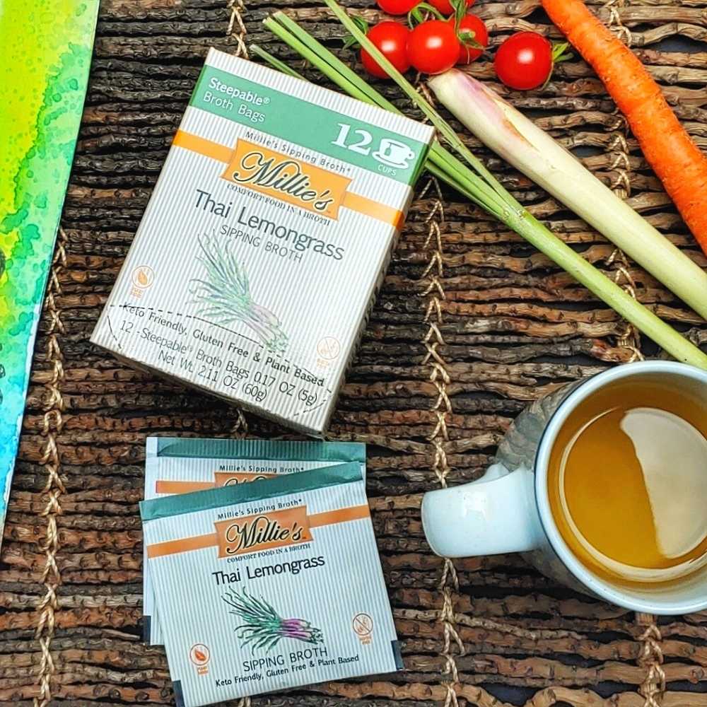 Millie’s Thai Lemongrass Sipping Broth – 2 Box Bundle (24 Servings)
