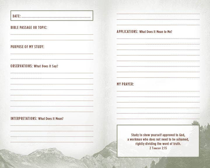 My Bible Study Tracker – Scripture Reflection Journal