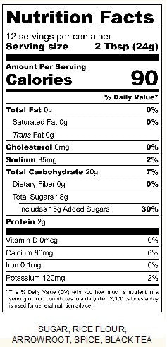 Chai Tea Latte – Dairy Free | Spiced Chai Blend - 10.2 oz