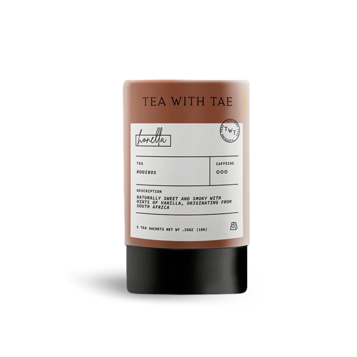 Honella Herbal Tea – Mini Tube with 5 Caffeine-Free Sachets