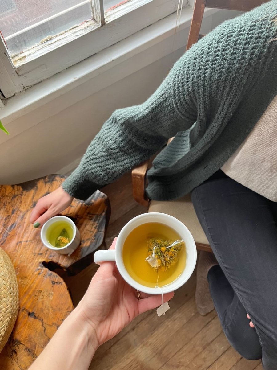 Spa Bliss Mini Tea Tube – Calming Herbal Blend (5 Pyramid Sachets)