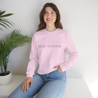 God is Good Embroidered Crewneck Sweatshirt - 3 Colors!