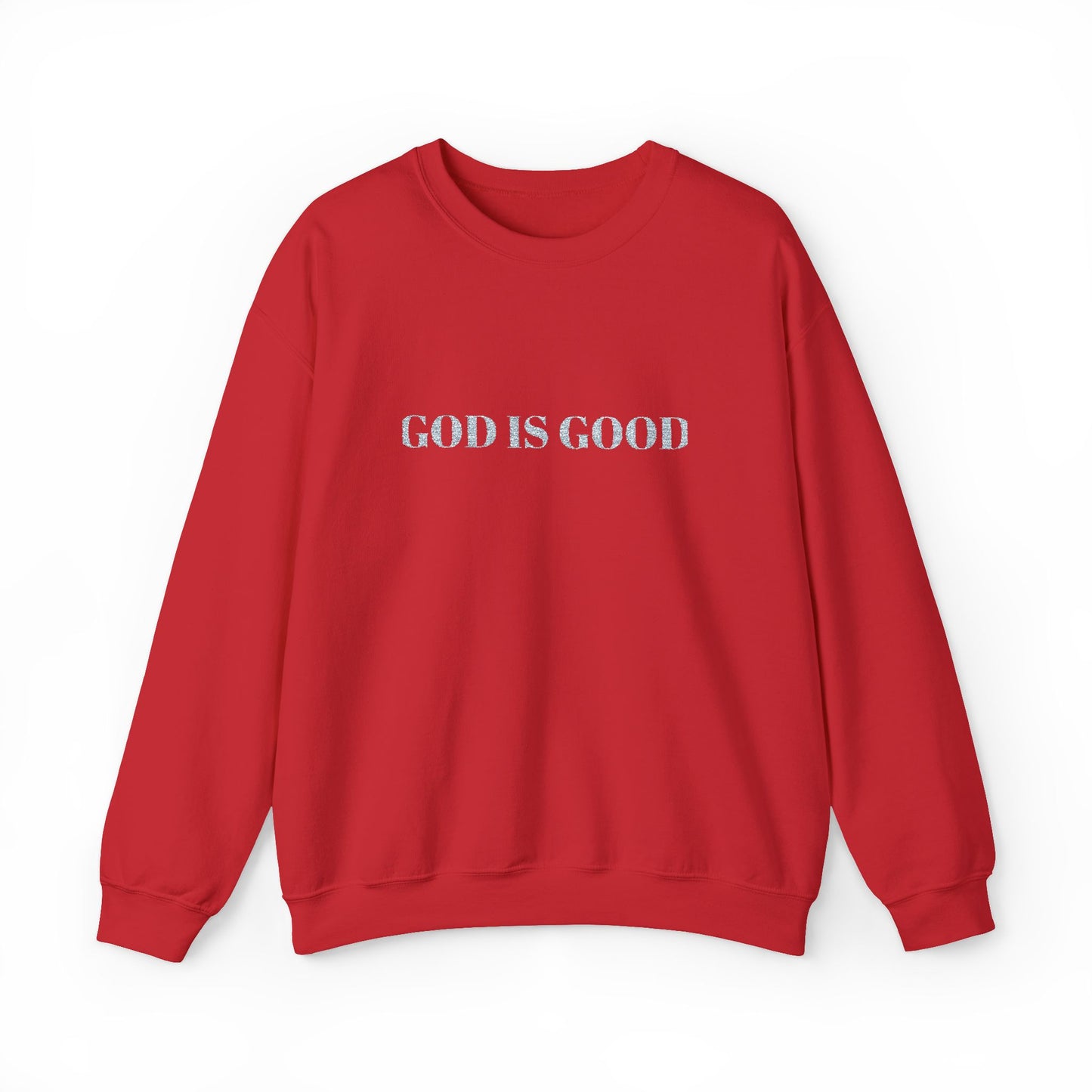 Embroidered God Is Good Crewneck Sweatshirt – Unisex Fit