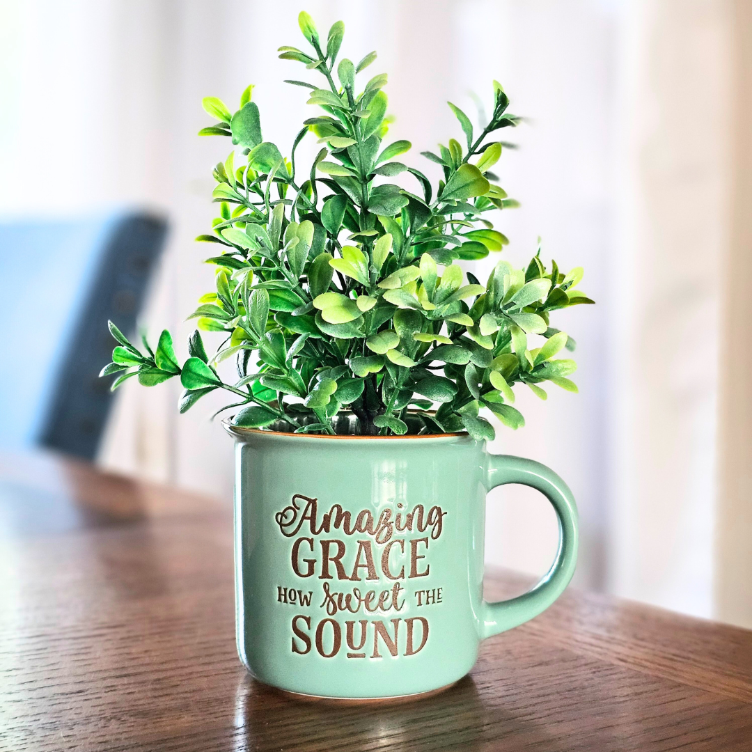 Amazing Grace Ceramic Coffee Mug – 13 oz