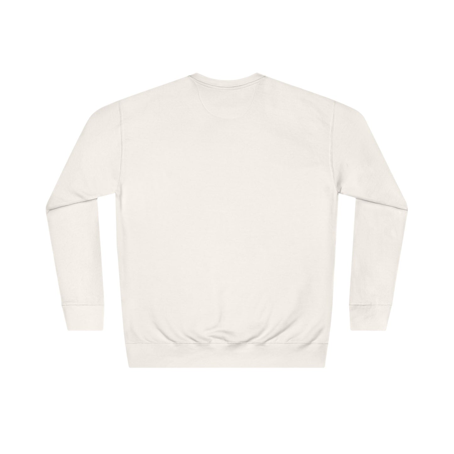 Crewneck Sweatshirt – 'International Vibes' Minimal Text Logo, Neutral Cozy Pullover