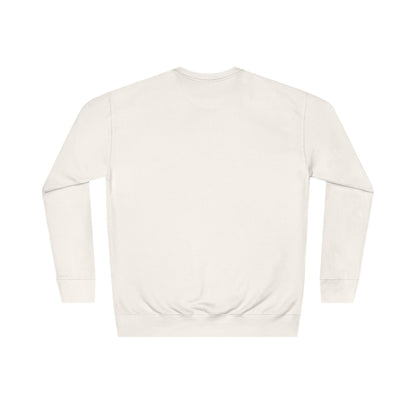 Crewneck Sweatshirt – 'International Vibes' Minimal Text Logo, Neutral Cozy Pullover