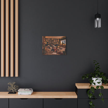 Cozy Christmas Family Canvas - 'These are the days' Holiday Wall Art