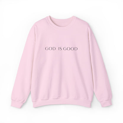God is Good Embroidered Crewneck Sweatshirt - 3 Colors!