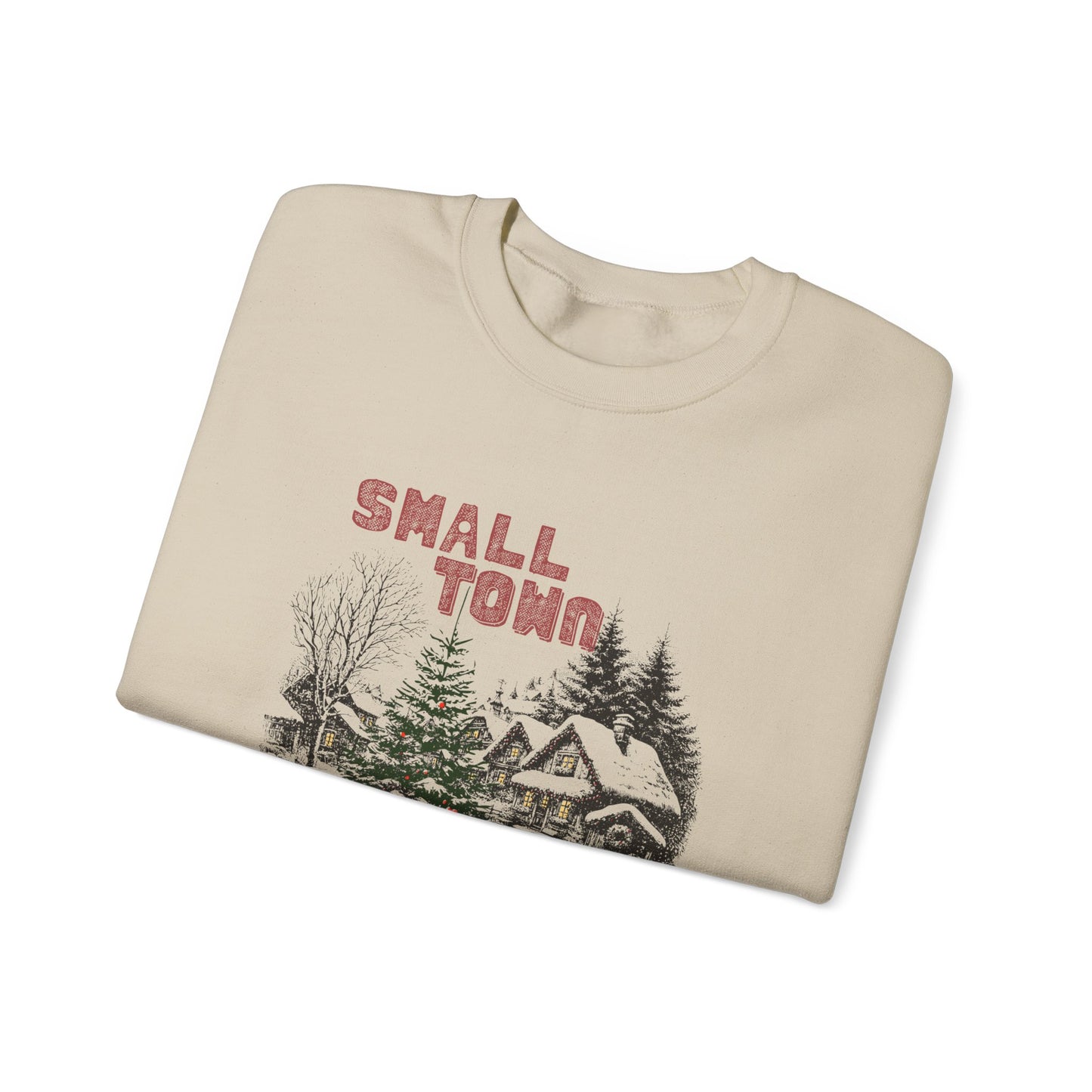 Small Town Christmas Women's Crewneck Sweatshirt
