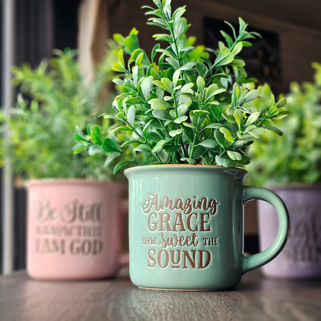 Amazing Grace Ceramic Coffee Mug – 13 oz