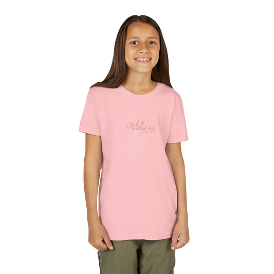 Psalm 46:5 "God is within Her" Girls Short Sleeve Tee - 5 Colors!!