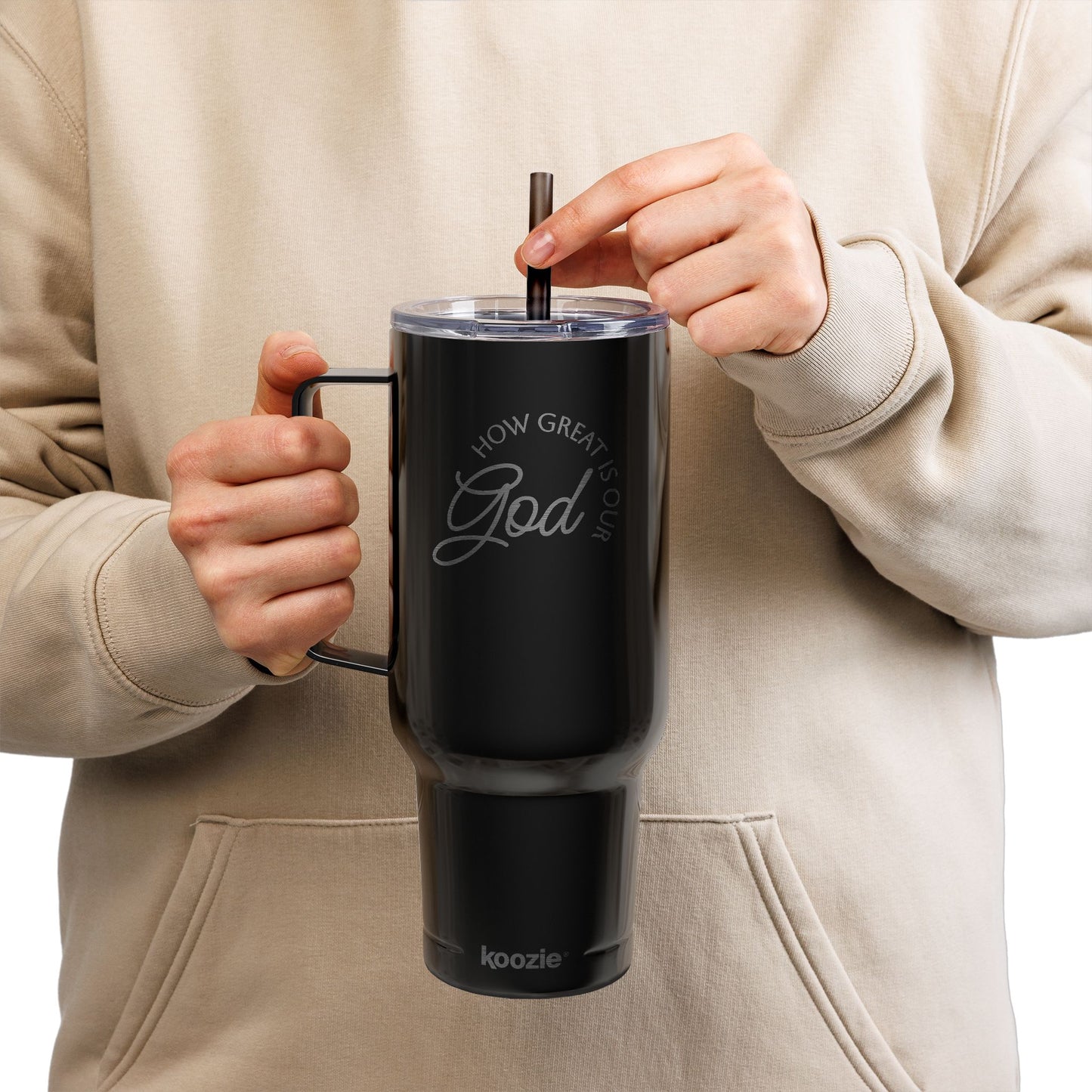 How Great is Our God Engraved Insulated Tumbler - 40oz Travel Mug