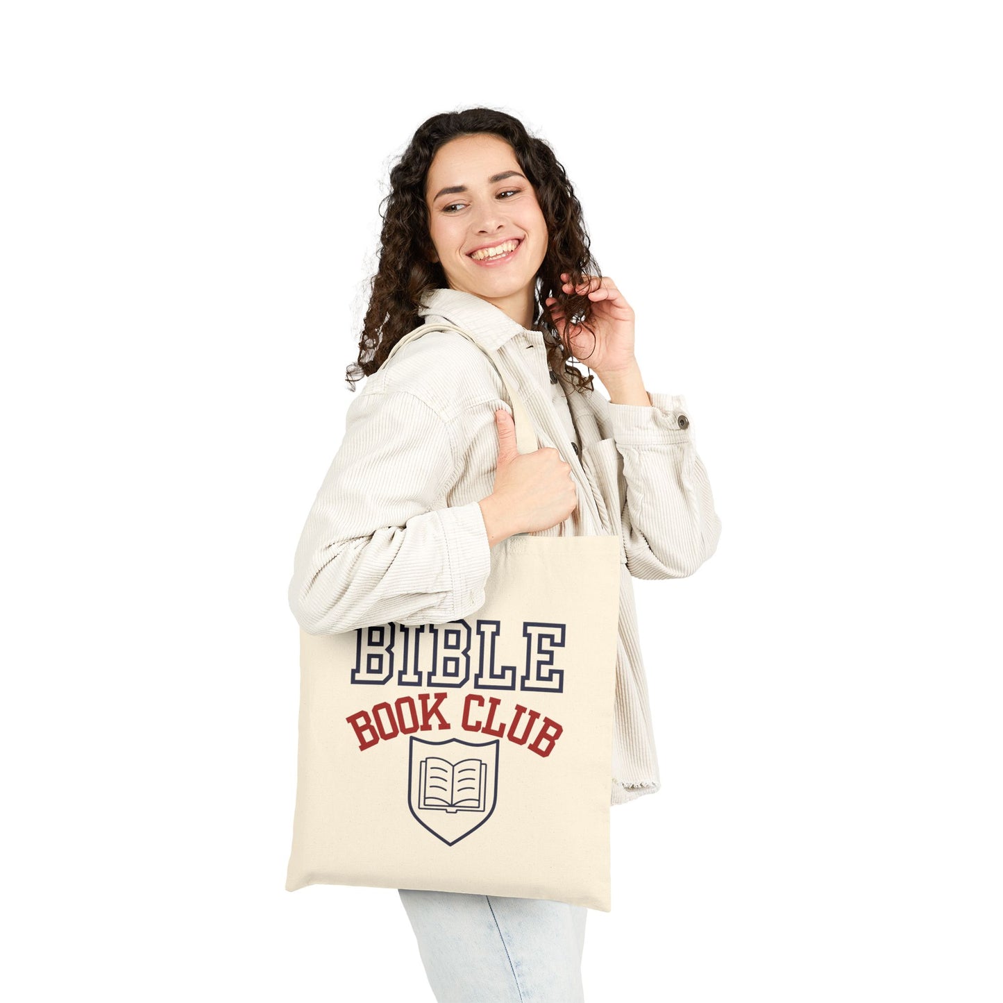 Bible Book Club Tote Bag — Canvas Christian Book Club Tote