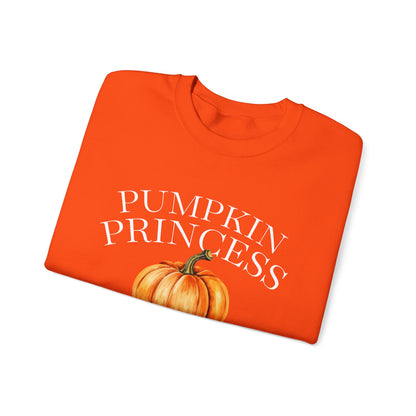 Pumpkin Princess Autumn Crewneck Sweatshirt – 4 Colors!