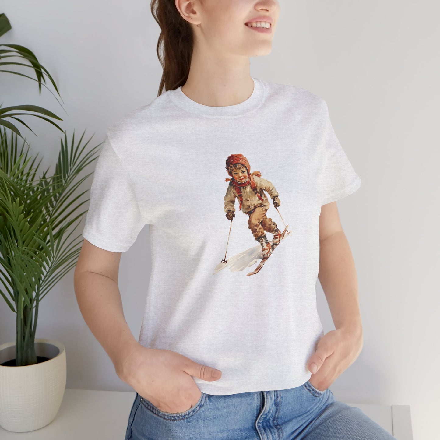 Vintage Skier Women's Tee Shirt
