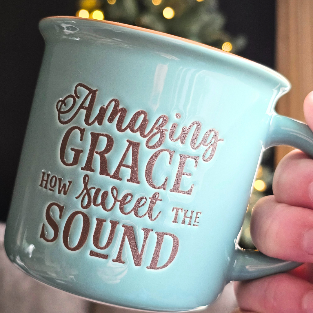 Amazing Grace Ceramic Coffee Mug – 13 oz
