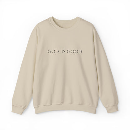 God is Good Embroidered Crewneck Sweatshirt - 3 Colors!