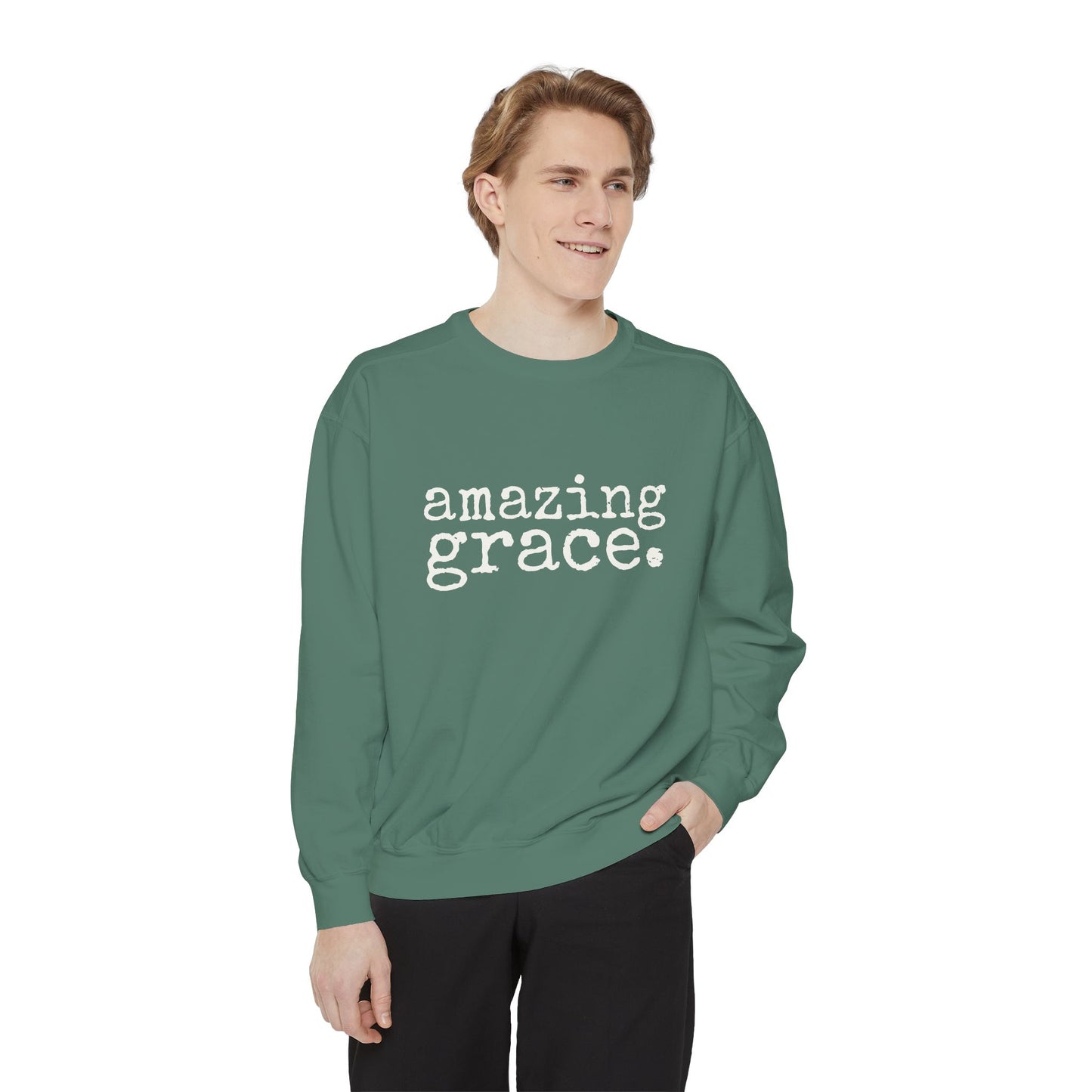 Amazing Grace Unisex Garment-Dyed Comfort Colors Sweatshirt