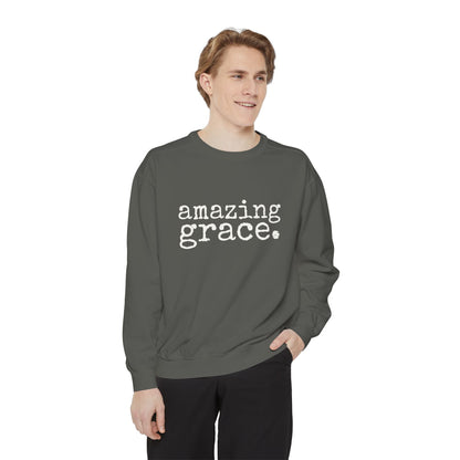 Amazing Grace Unisex Garment-Dyed Comfort Colors Sweatshirt