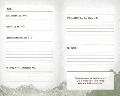 My Bible Study Tracker – Scripture Reflection Journal