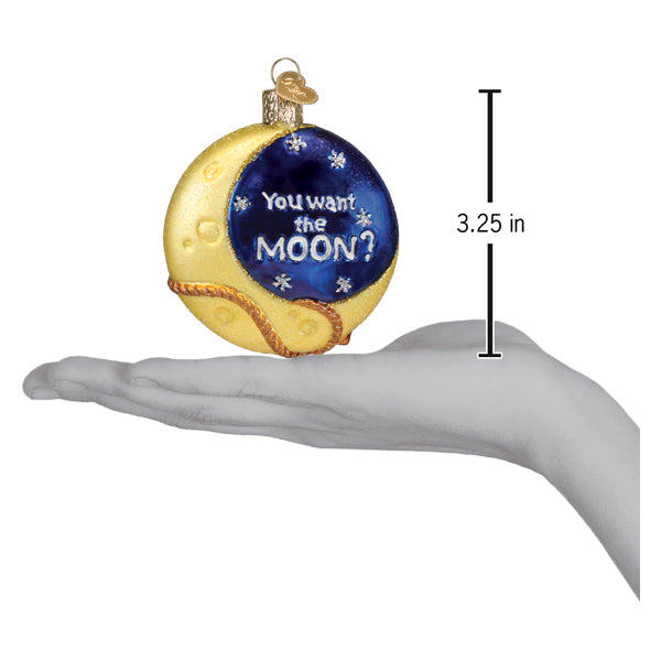 Old World Christmas Lasso the Moon Ornament – Hand-Painted Glass