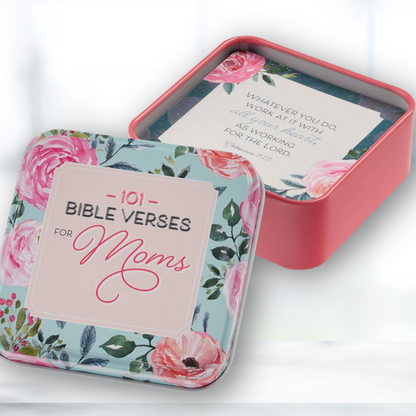 101 Bible Verses for Moms Cards in a Tin