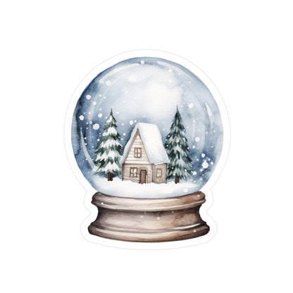 Winter Wonderland Snow Globe Vinyl Decals