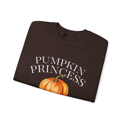 Pumpkin Princess Autumn Crewneck Sweatshirt – 4 Colors!