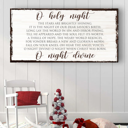 O' Holy Night Christmas Sign