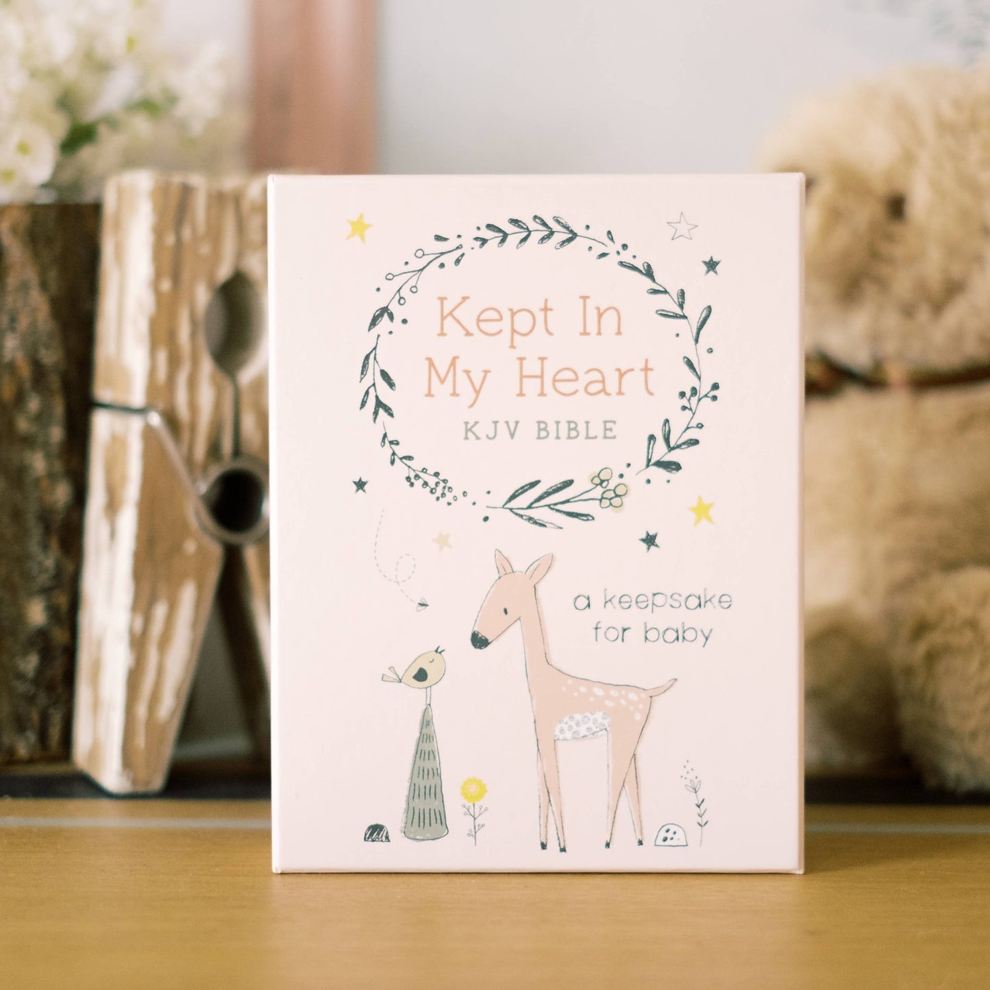 Kept in My Heart KJV Keepsake Bible for Baby Girl
