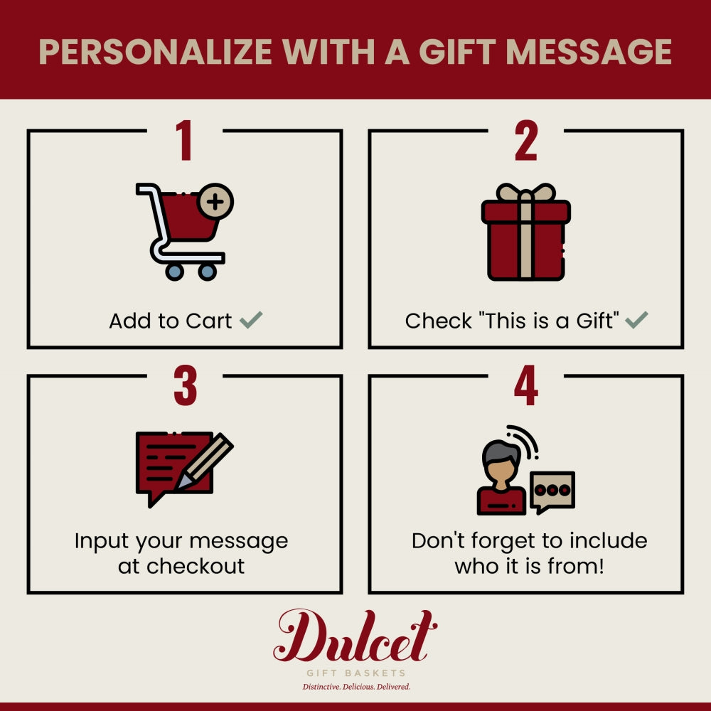 Dulcet Gourmet Comfort & Care Confections Gift Basket