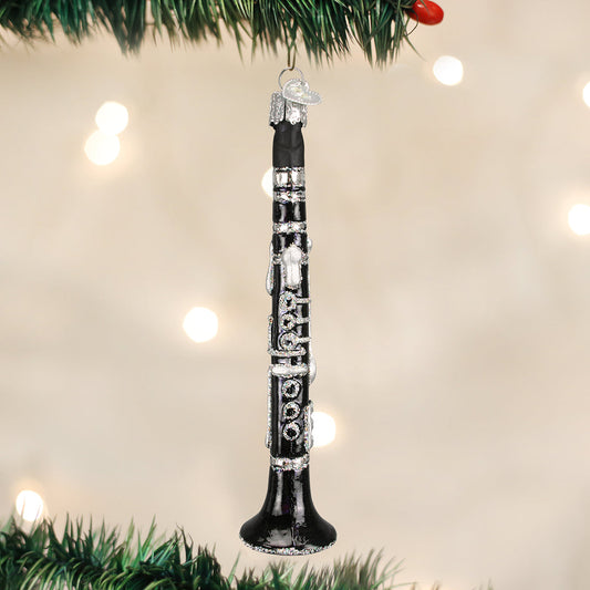 Old World Christmas Clarinet Hand-Blown Glass Music Instrument Ornament