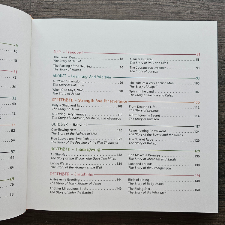 A Year of Bible Stories – 48 Illustrated Stories